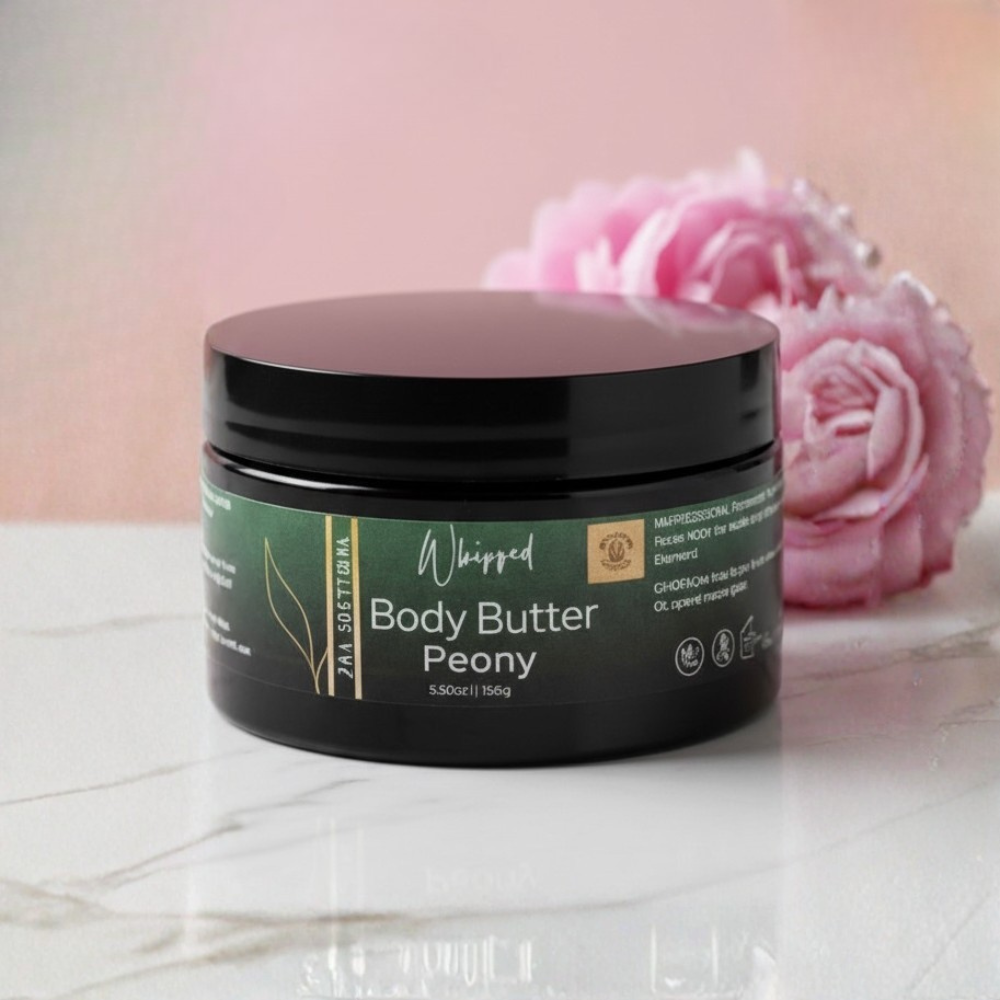 All Natural Whipped Body Butter – Peony (8 oz)
