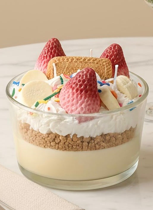 🍌 Banana Parfait – 24oz Triple Wick Soy Candle