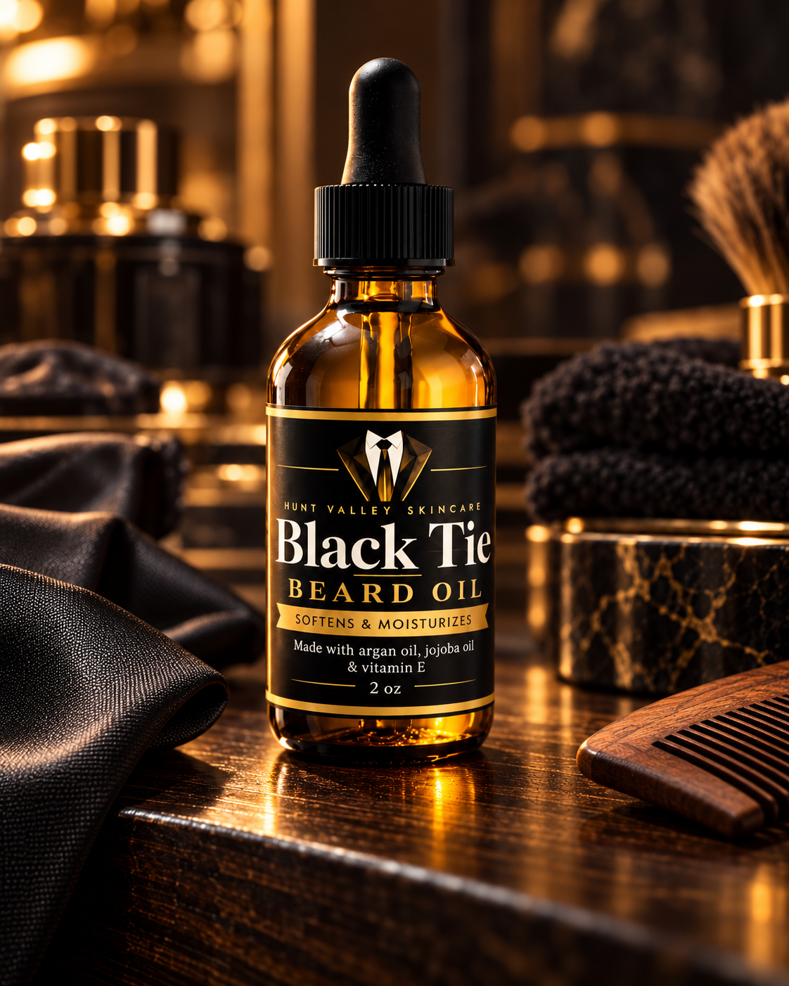 Black Tie Beard Oil – Luxury Beard Care | 2 oz