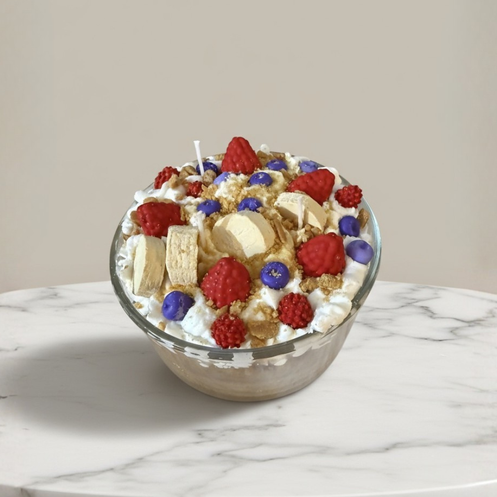 🫐 Blueberry Parfait Dessert Candle – 24oz, 3 Wick Soy Candle