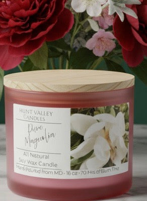 Pure Magnolia – 16oz | 3-Wick Soy Candle