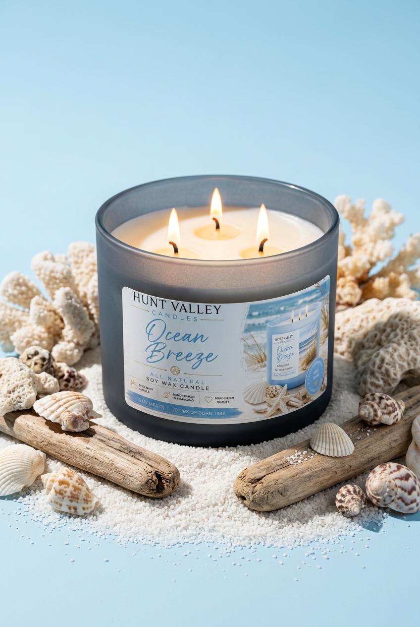 Ocean Breeze | 16 oz Natural Soy Candle