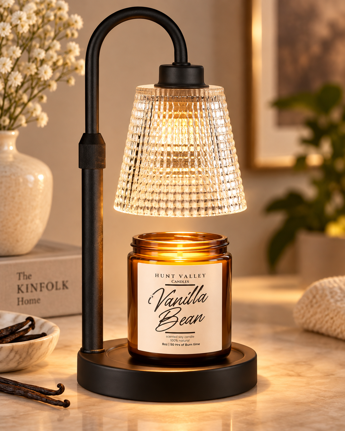 Adjustable Candle Warmer Lamp with Timer