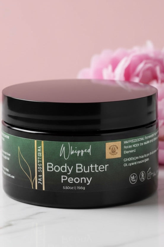All Natural Whipped Body Butter – Peony (8 oz)