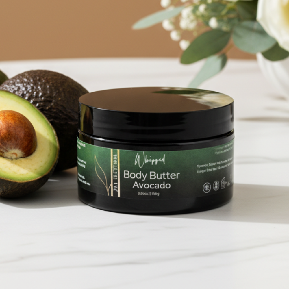 Whipped Avocado Body Butter • Infused with Green Tea & Lemongrass
