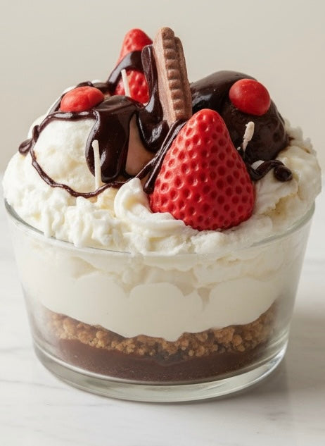 🍫 Chocolate Delight – Triple Wick Dessert Candle