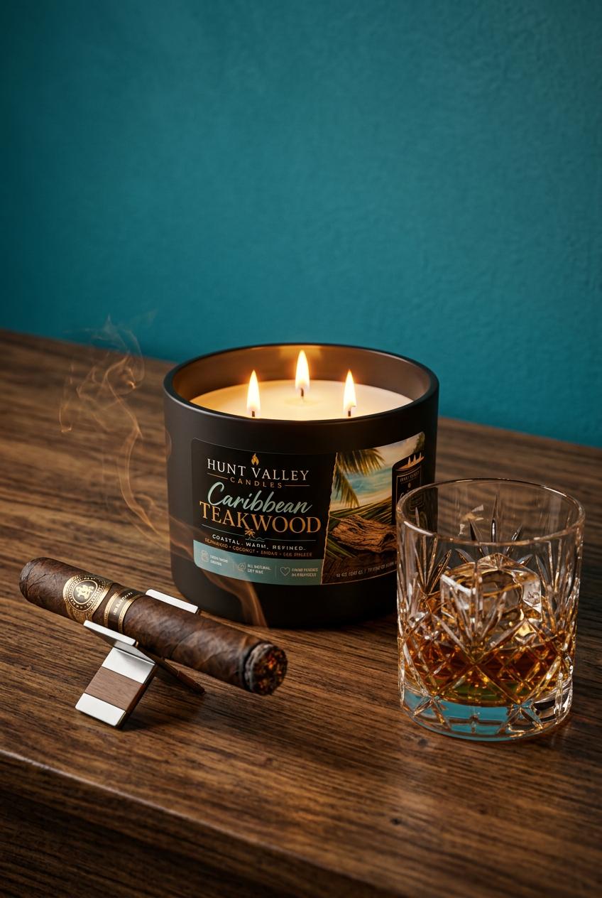 Caribbean Teakwood | 16 oz Natural Soy Candle