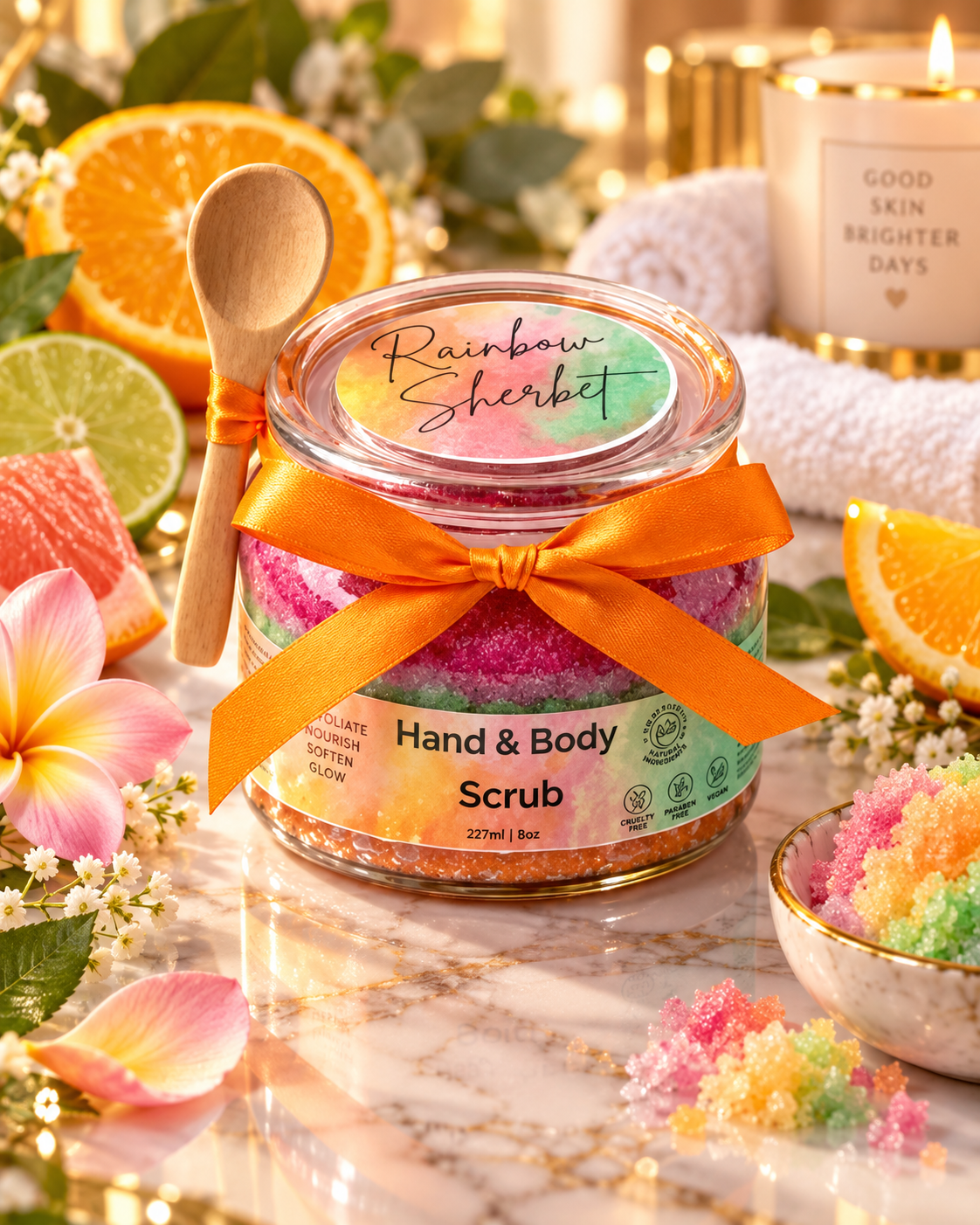 Rainbow Sherbet Hand & Body Scrub (8oz)