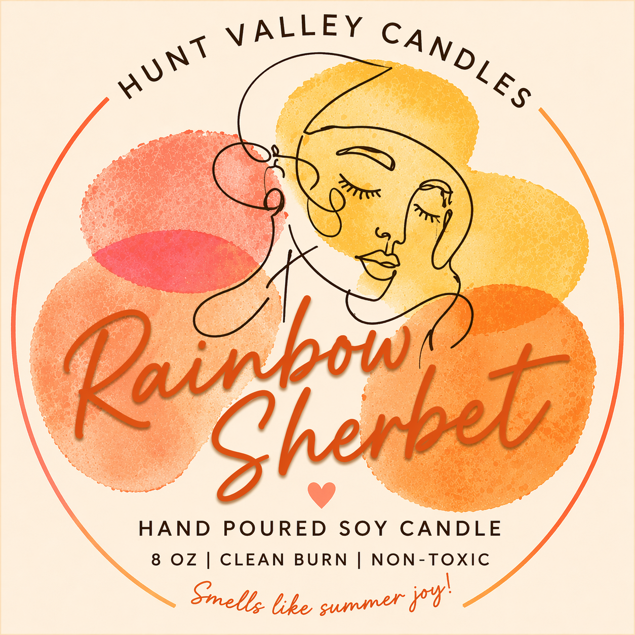 Rainbow Sherbet | The Expression Collection – 8oz Wood Wick Candle