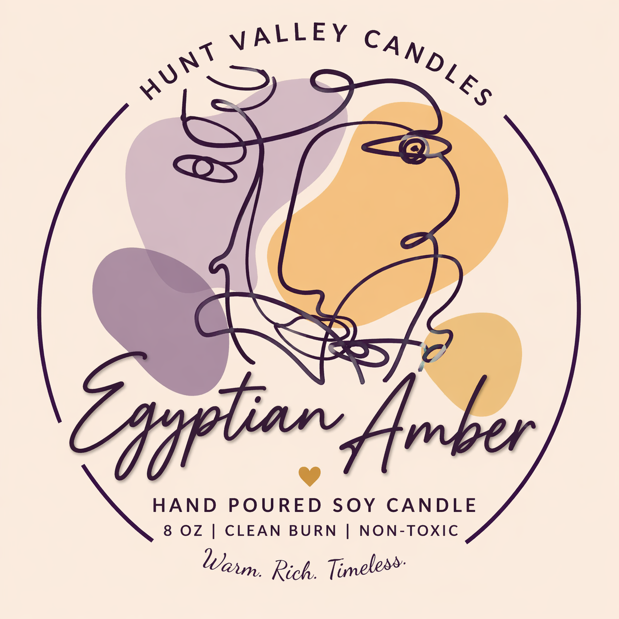 Egyptian Amber | The Expression Collection – 8oz Wood Wick Candle