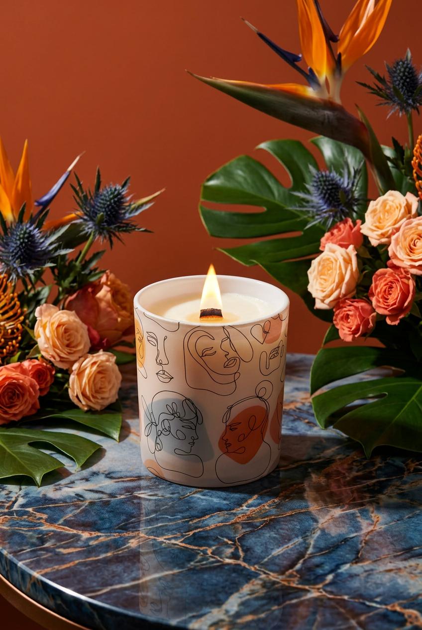 Dahlia Noir | Expression Collection 8 oz Wood Wick Soy Candle