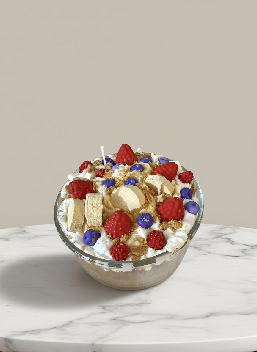 🫐 Blueberry Parfait Dessert Candle – 24oz, 3 Wick Soy Candle