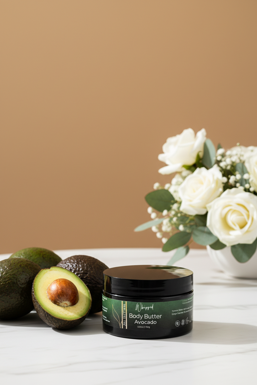 Whipped Avocado Body Butter • Infused with Green Tea & Lemongrass