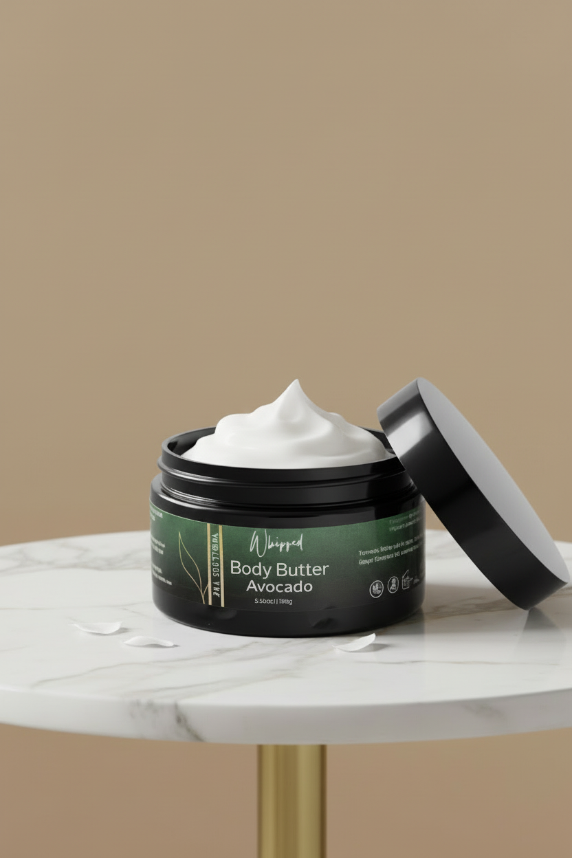 Whipped Avocado Body Butter • Infused with Green Tea & Lemongrass
